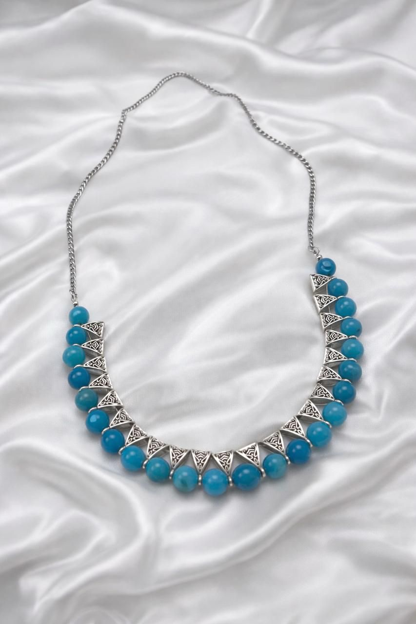 Light Blue Indian Necklace