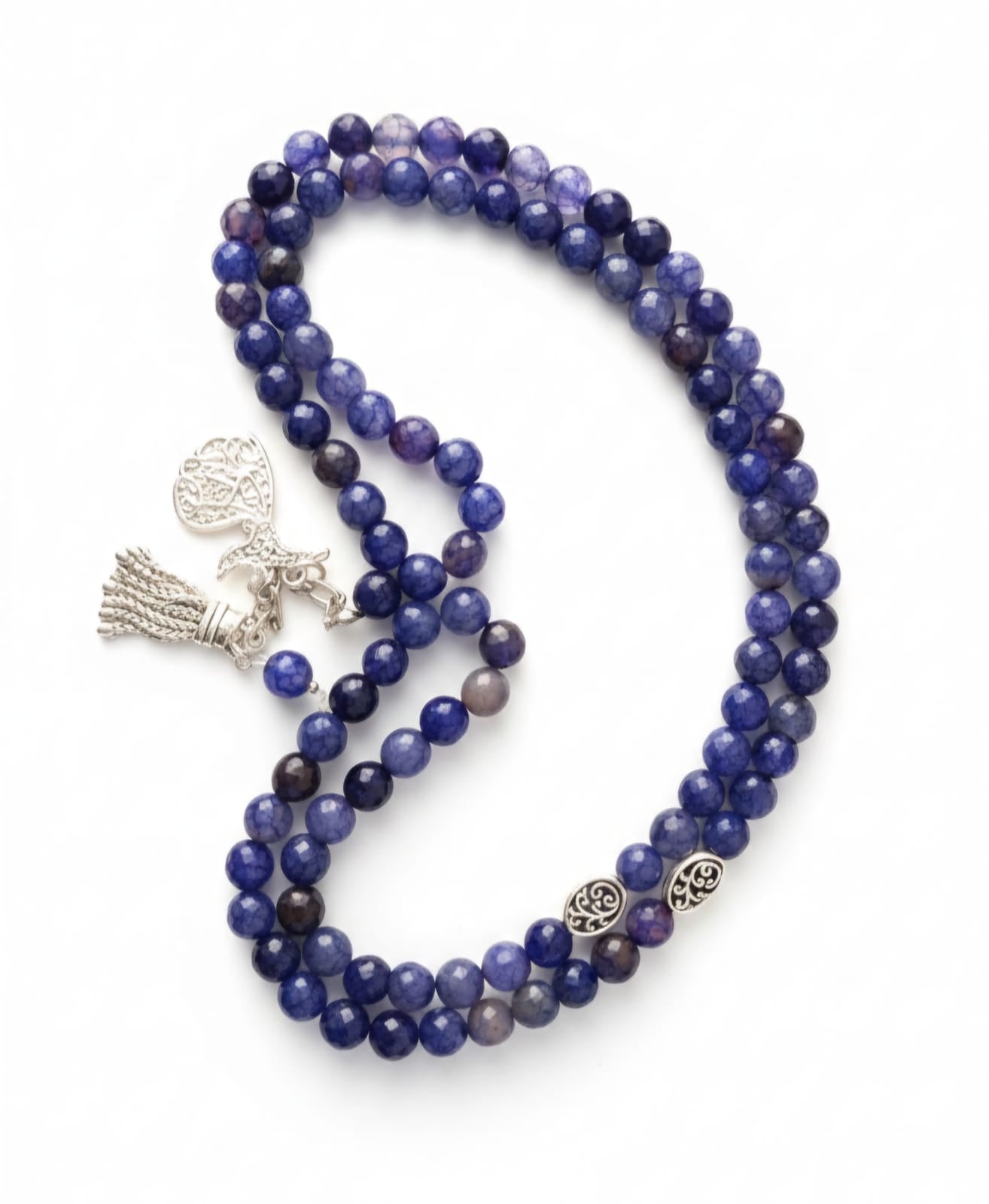 Agate Blue Stone 99 prayer beads