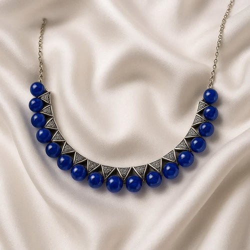 Best Seller - Blue Indian Necklace - BASTI GALLERY