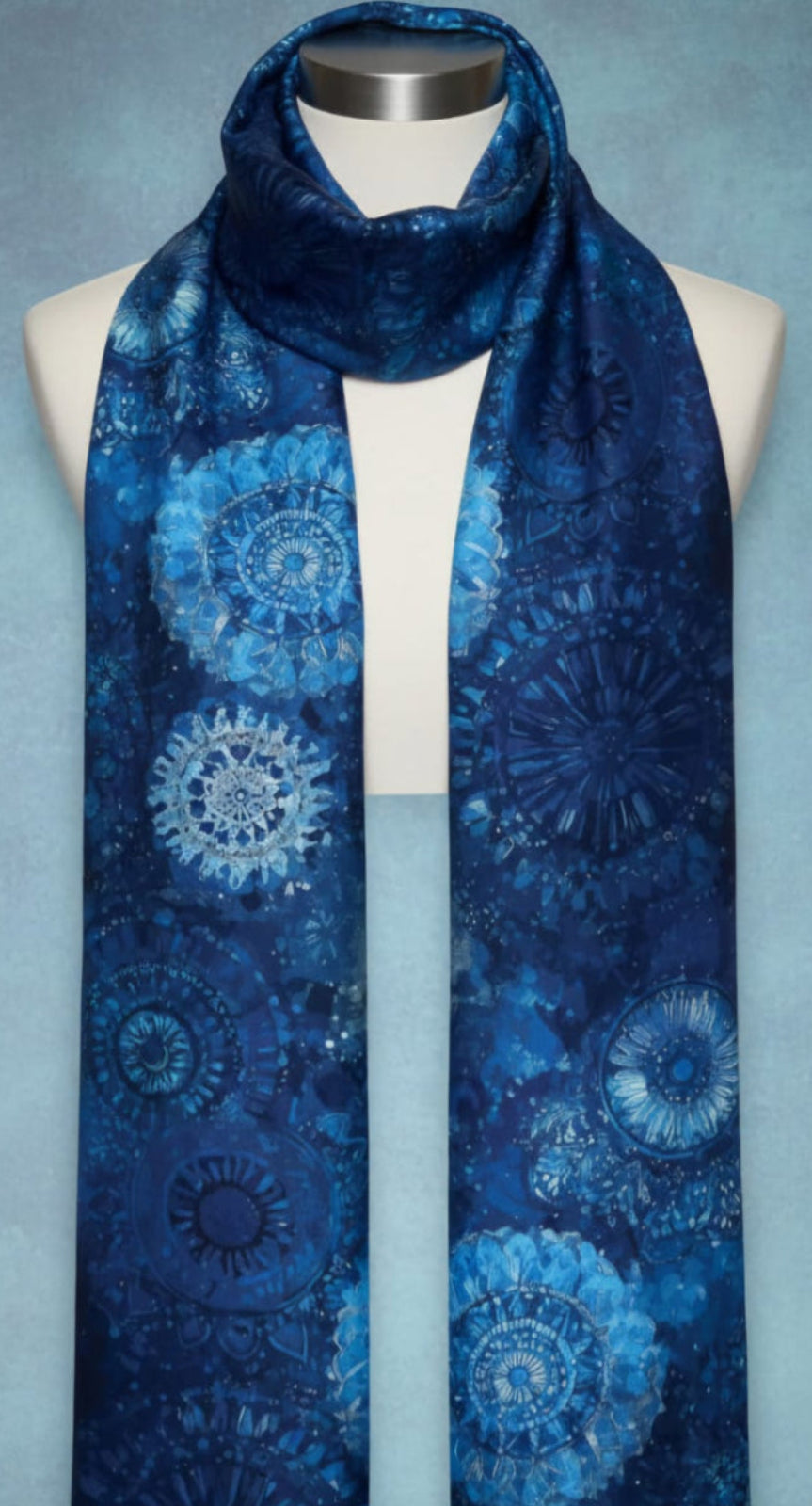 Blue Harmony Chiffon - BASTI GALLERY