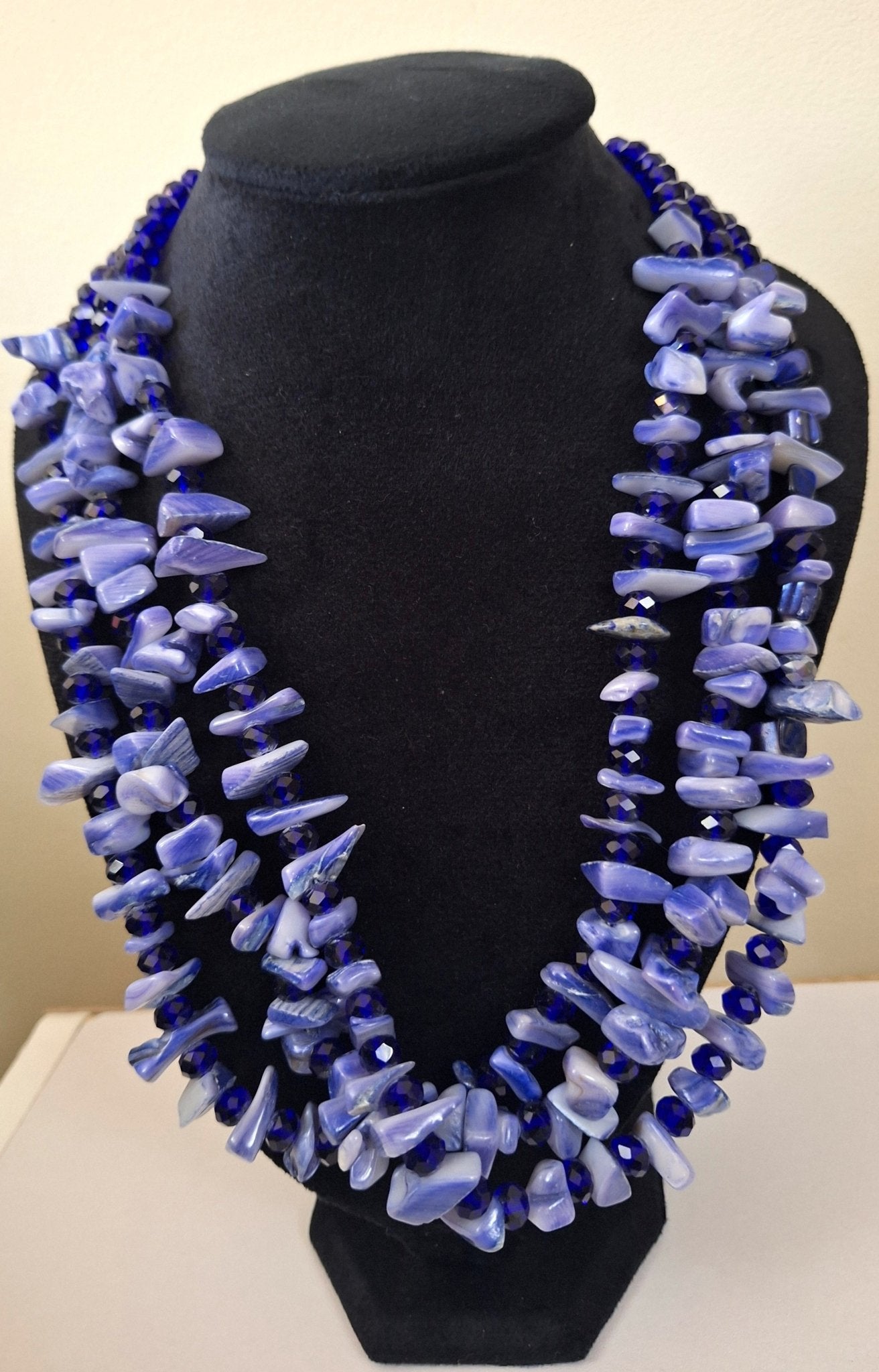 Indigo Driftwood Necklace - BASTI GALLERY