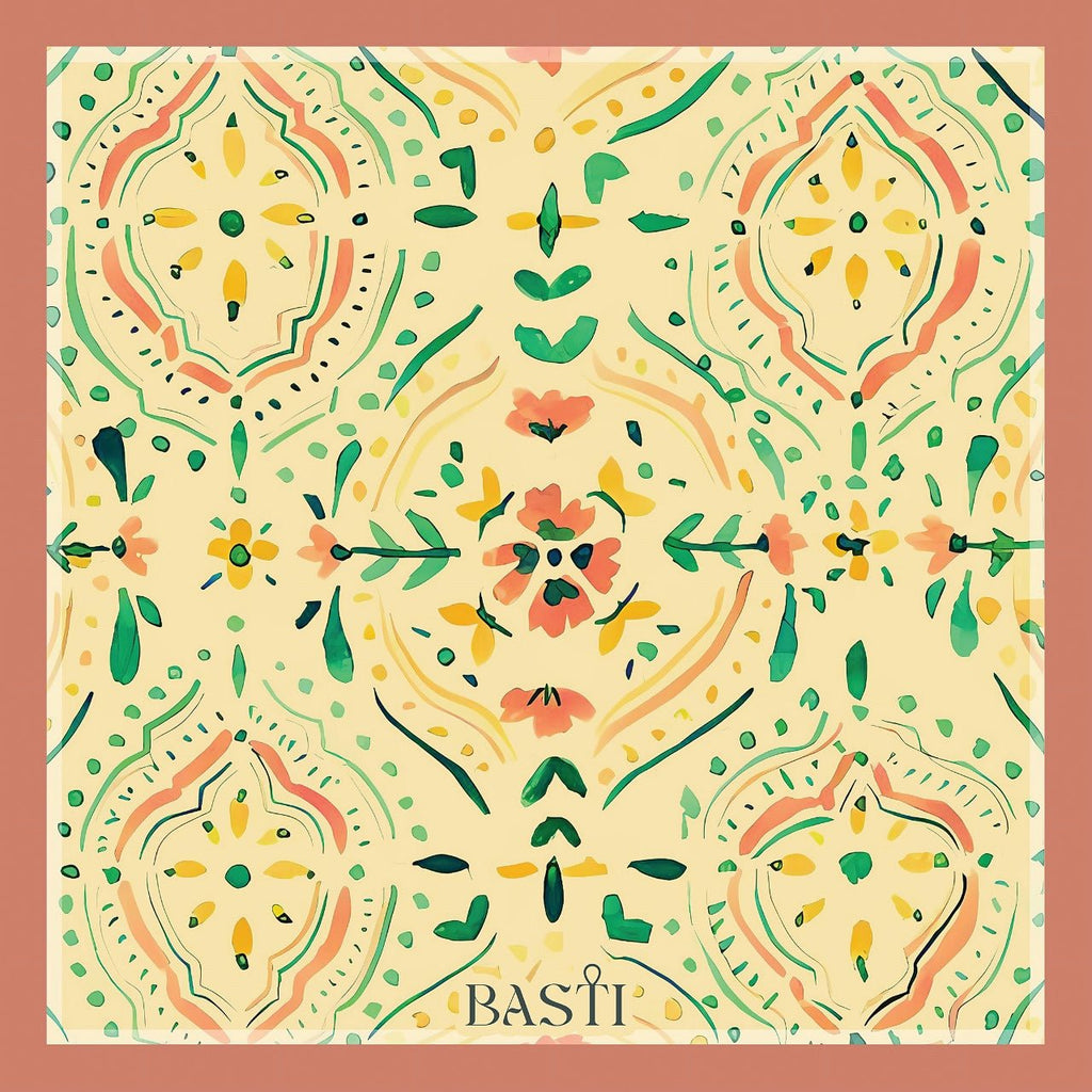 Oriental Ornaments Satin - BASTI GALLERY