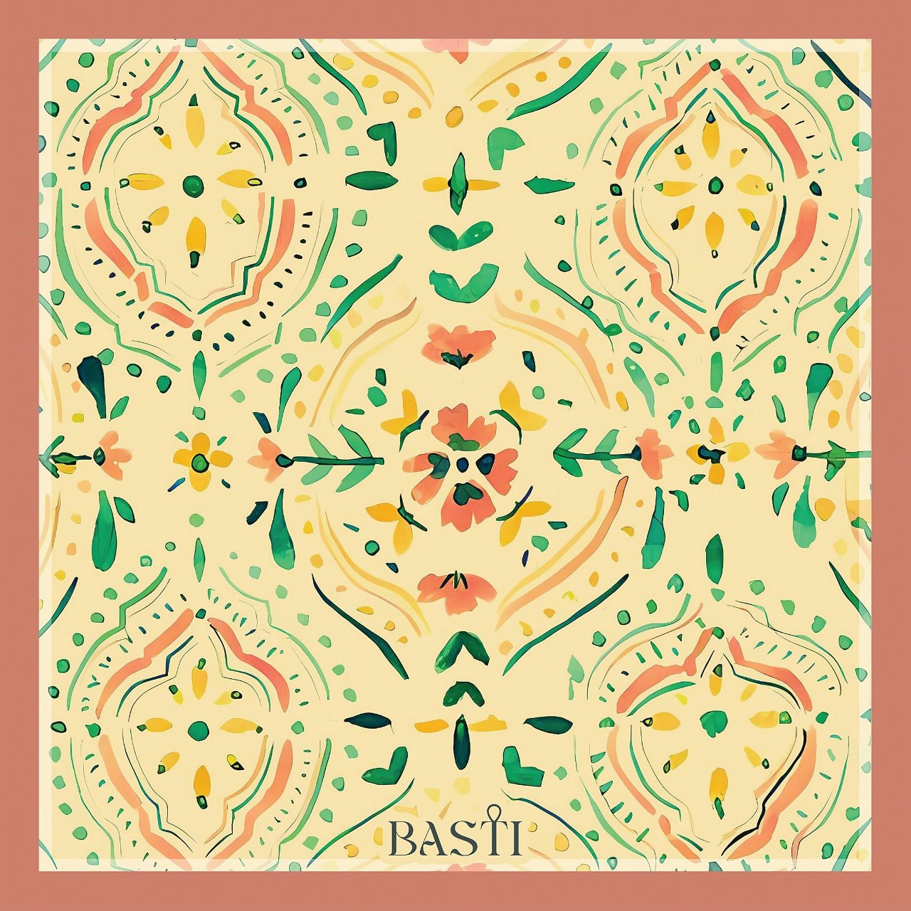 Oriental Ornaments Satin - BASTI GALLERY