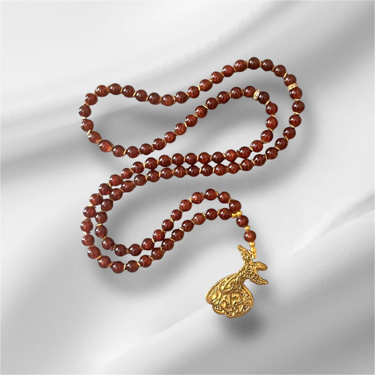 Prayer brown beads - BASTI GALLERY