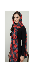 Origami Blue Chiffon