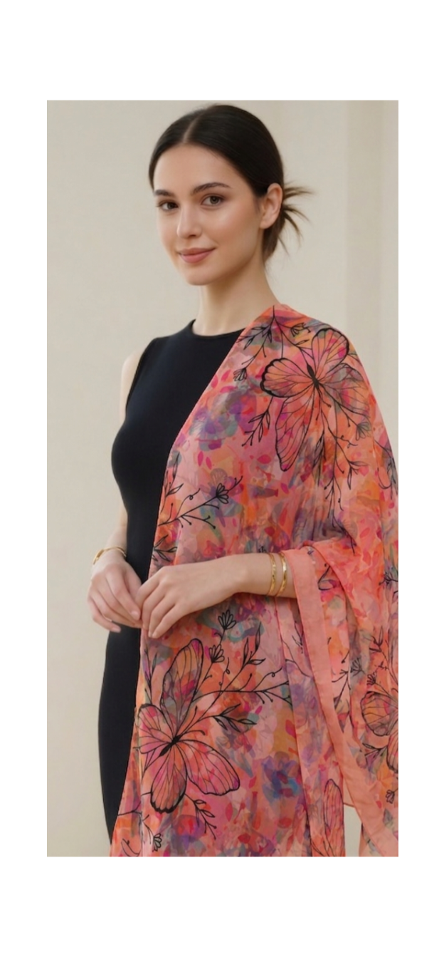 Floral Flight Chiffon