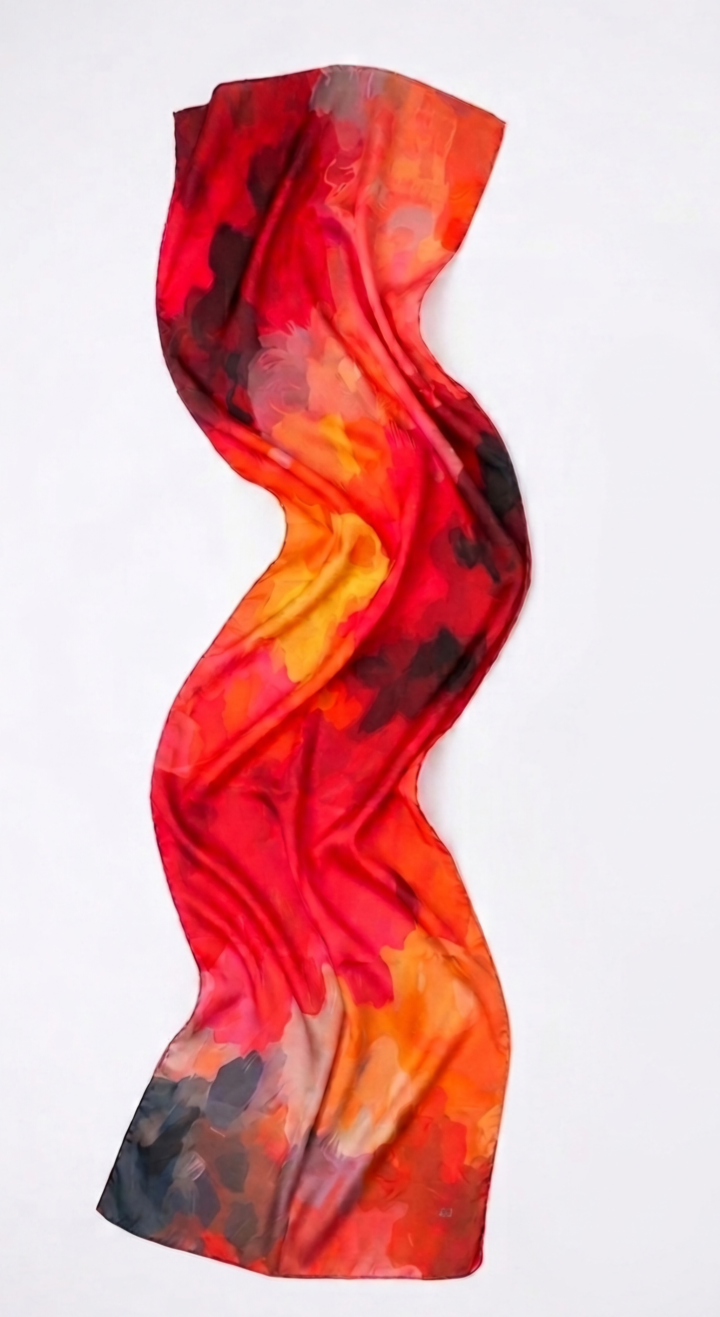 Crimson Bloom Silk