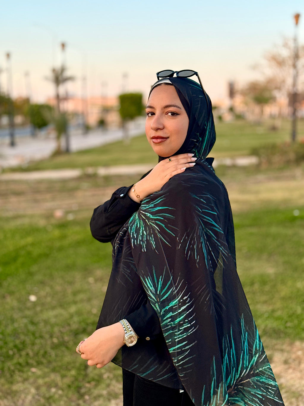 The Emerald Palm Chiffon