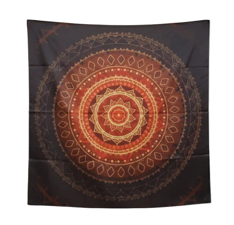 The Eclipsed Lotus Satin Mandala