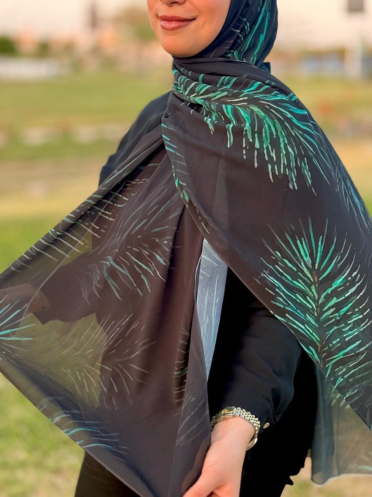 The Emerald Palm Chiffon