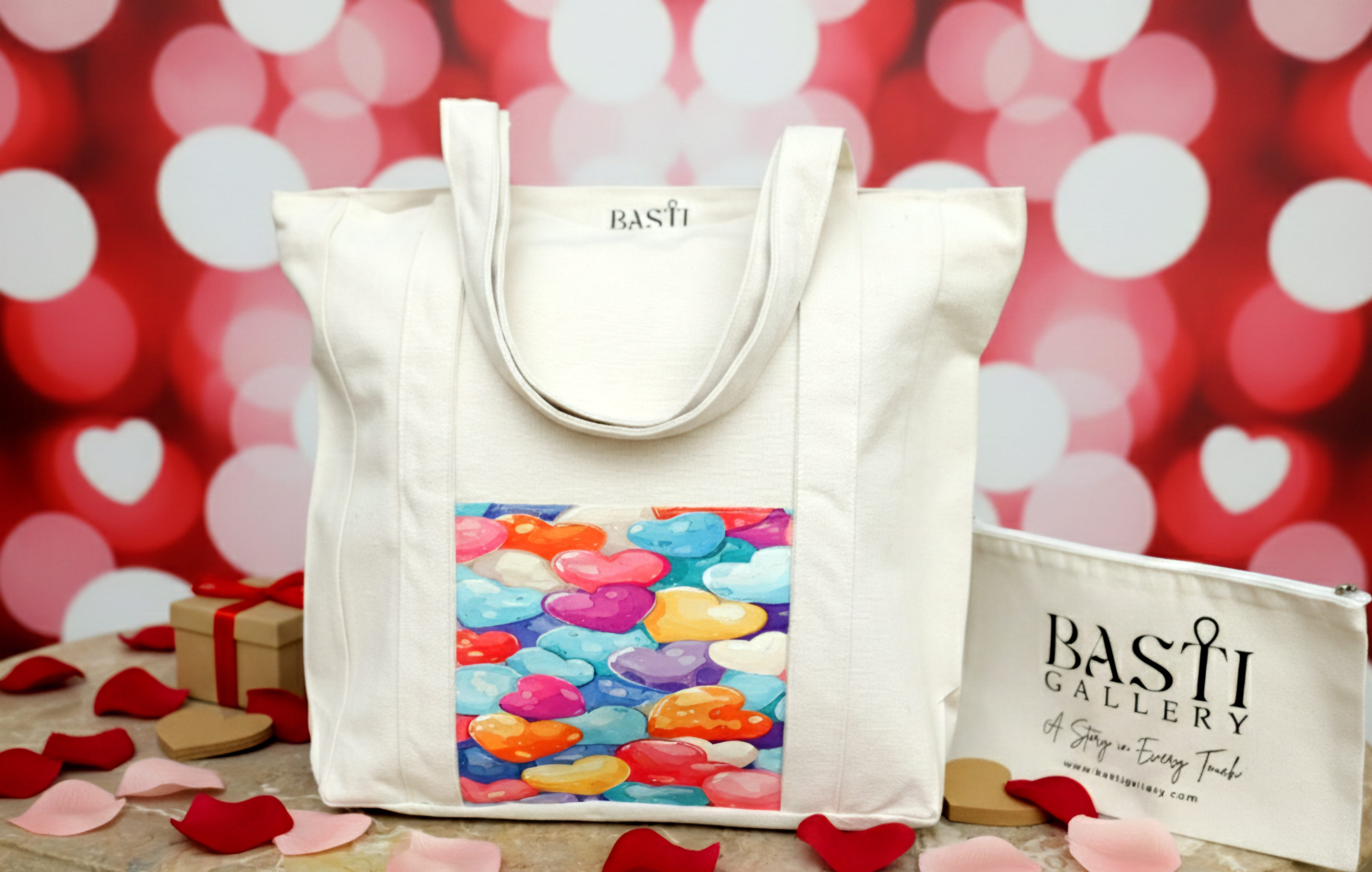 Hearts Tote Bag
