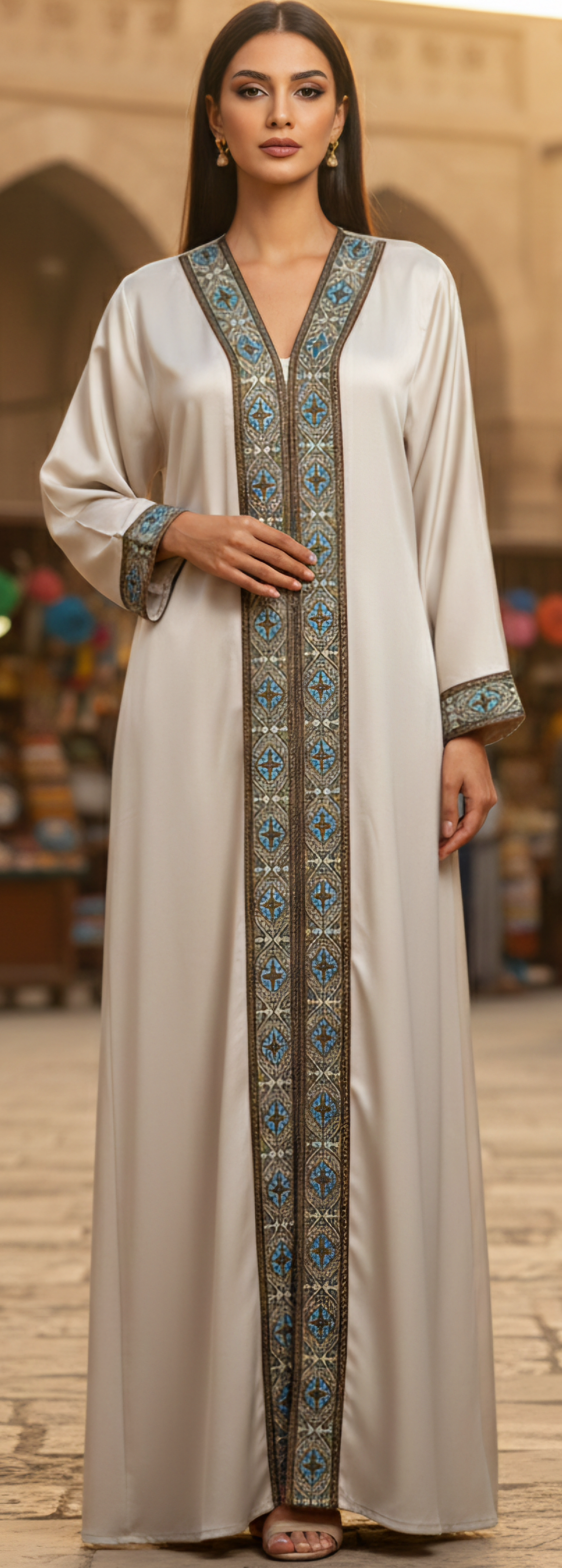 Beige Ramadan Kaftan Ill