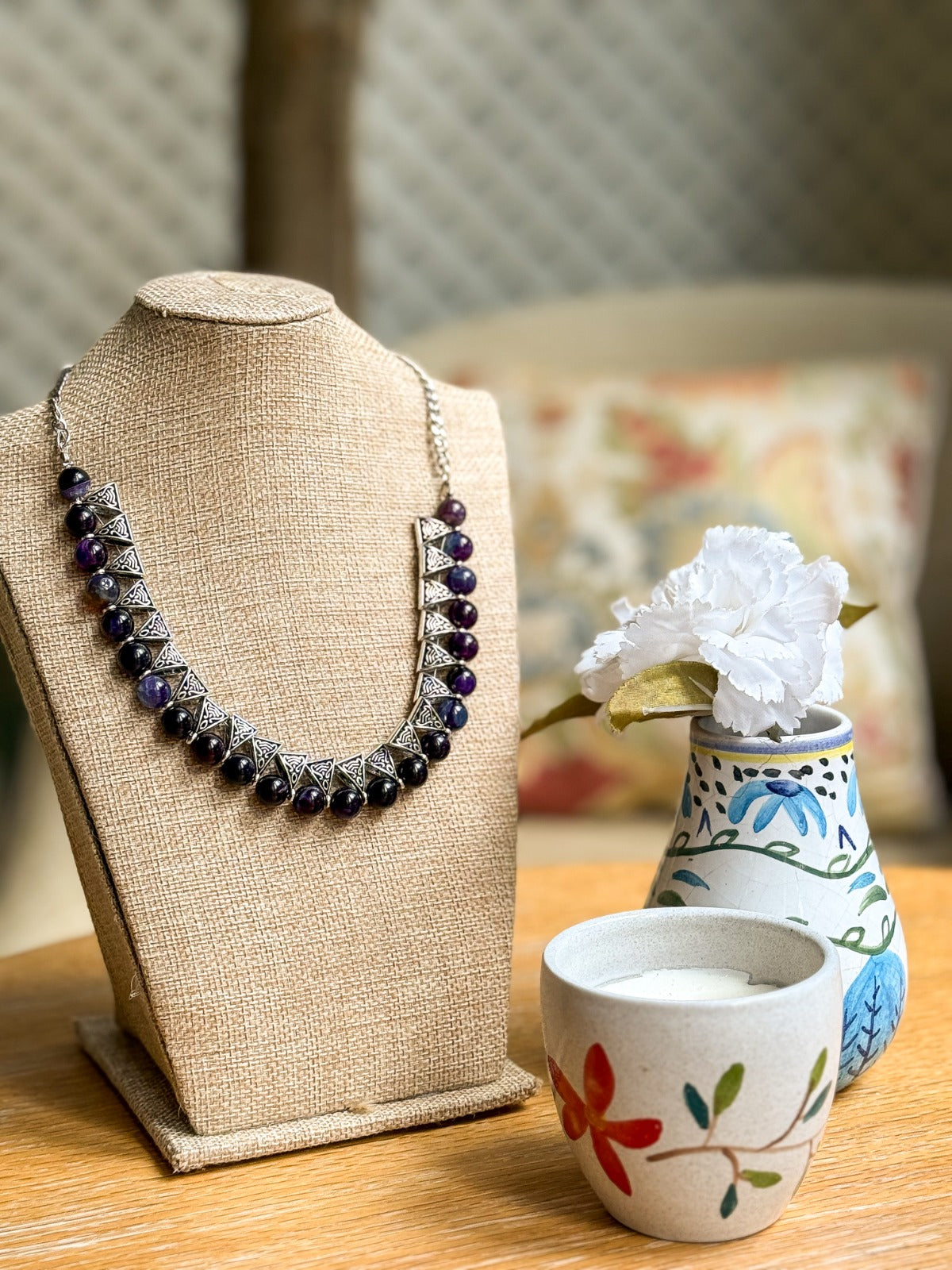Purple Indian Necklace