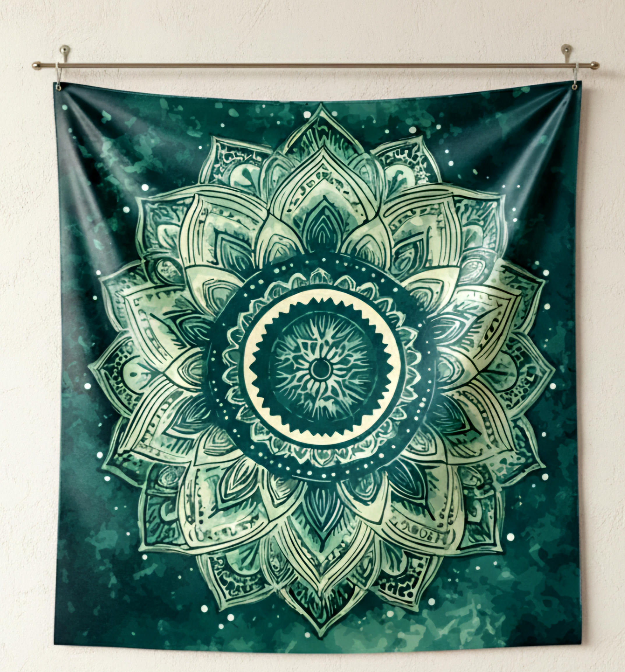 The Astral Lotus Satin Mandala