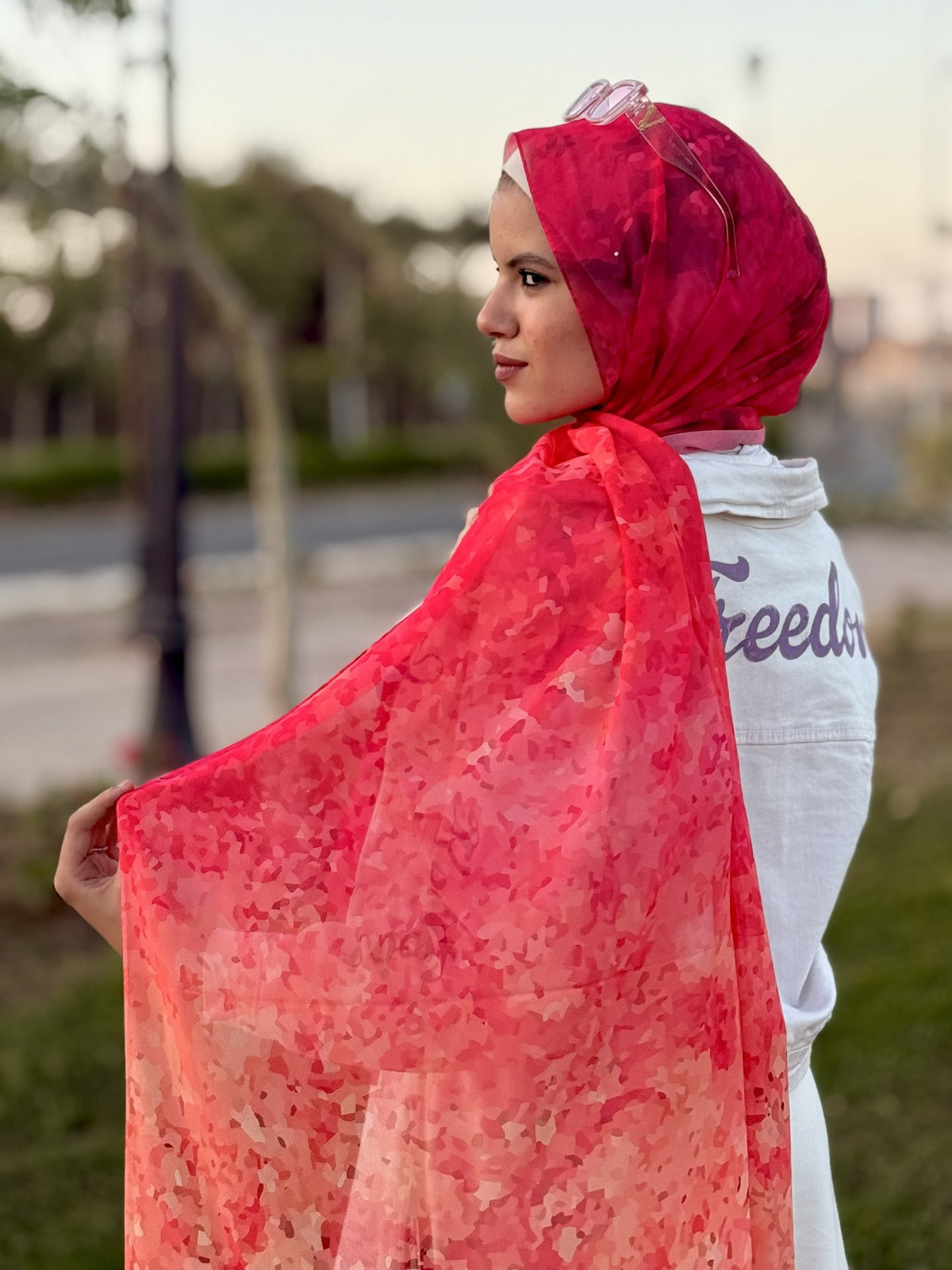 Red Chiffon